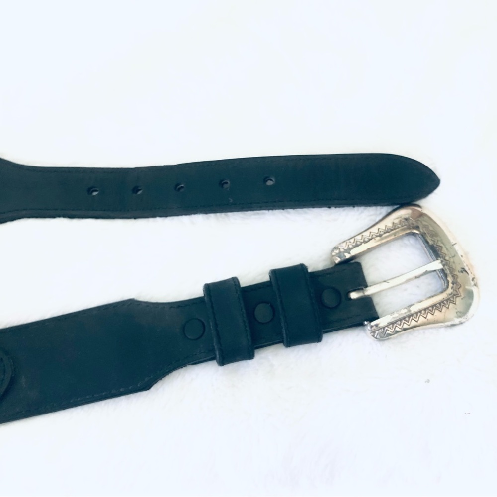 Justin Boots > Black Leather Aztec Beaded Western Belt > 30 - Picture 8 of 12